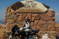 Eva Hakansson and ElectroCat at the summit of Pike's Peak, 2010.