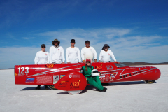 The KillaJoule team in Australia 2019: Any Elliott, Sam Elliott, Kel Grayson, Steve Lovell, Bill Dube, and Eva Hakansson.